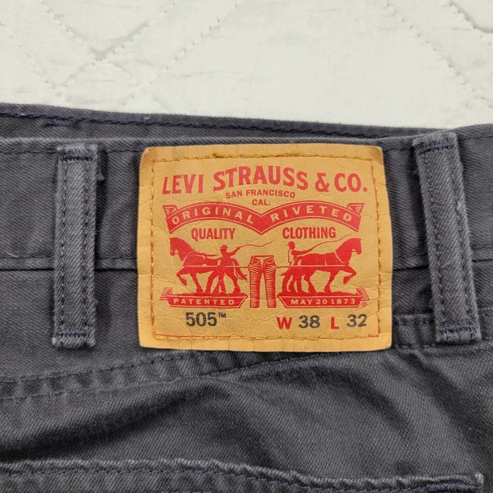 Levis 505 black jeans men's‎ 38X31
